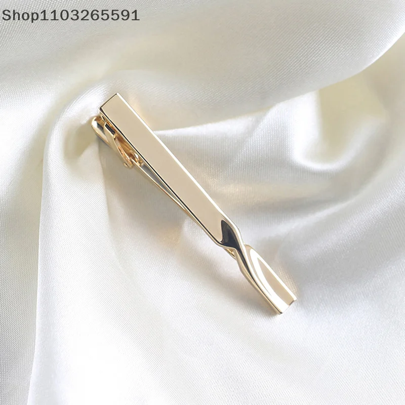 1 قطعة مشبك التعادل للرجال النحاس شريط بسيط المشبك العملي موضة رجالي الكلاسيكية التعادل كليب المشبك دبوس مجوهرات ربطة العنق اكسسوارات