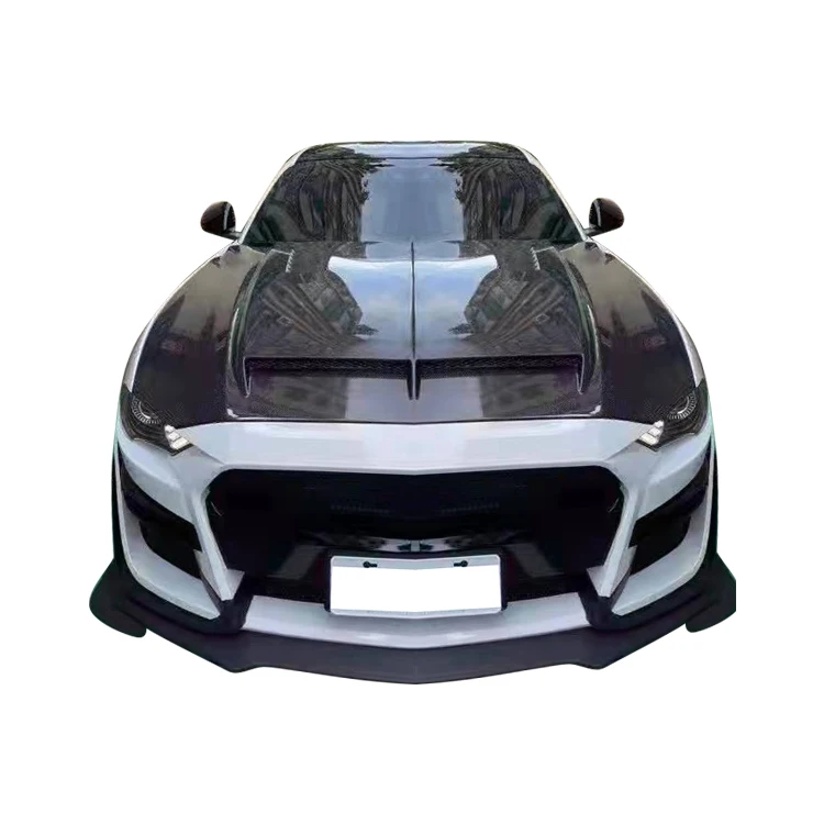 Real Carbon Fiber Engine Hood For Ford Mustang GT350 2017- 2021