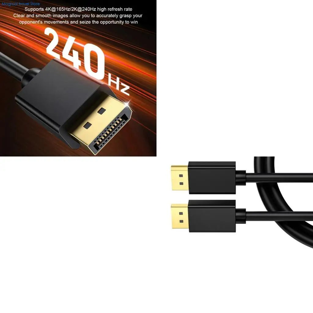 N2UB DP1.4 8K Clear Cable 240Hz Anti Interferences Aluminum Foil