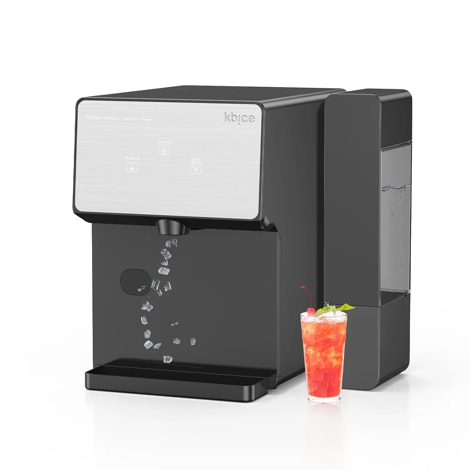 

3.0 Countertop Nugget Ice Maker with Soft Chewable Ice, 32lbs in 24Hrs, LED Touch Panel, Self-Cleaning Ice Maker with Automatic