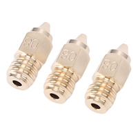 3 Pcs 0.8mm Hotend Nozzle Replacement for Creality Ender 5 Max 3D Printer High Temperature Proof Brass Nozzle