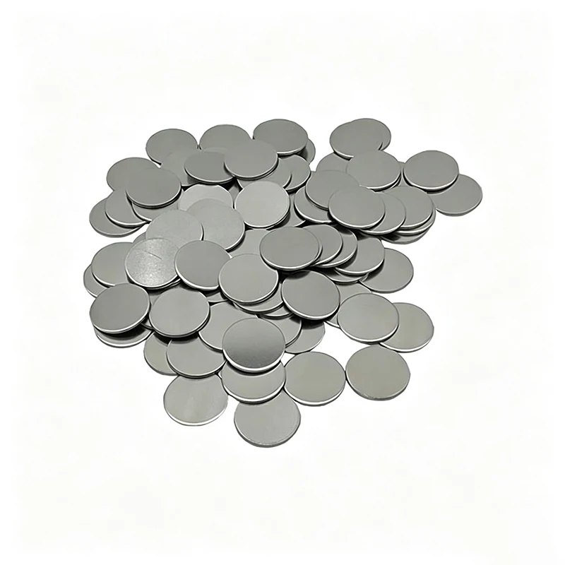 99.99% High Purity Zinc Disc Anode For Zinc Ion Zinc Air Battery Research Coin Cell Electrode
