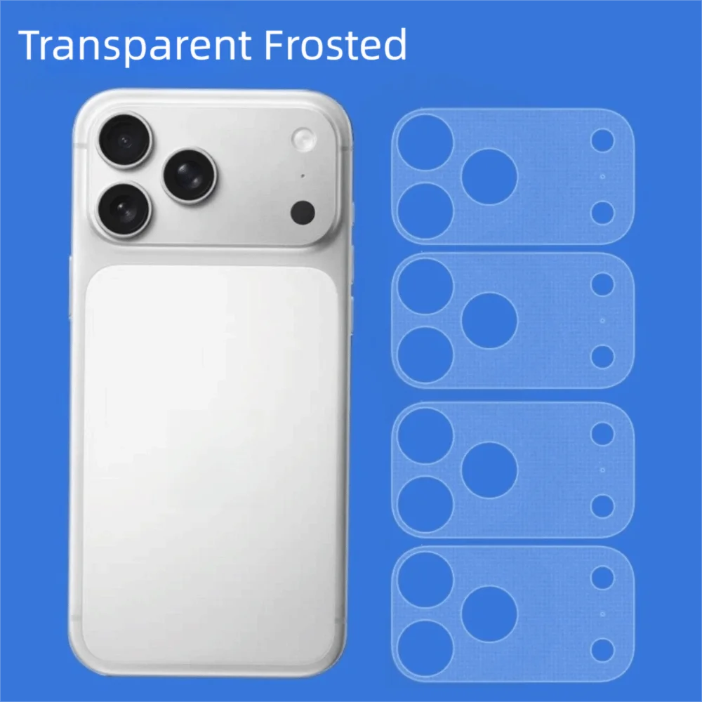 4PCS Full Cover Lens Protector Anti Scratch Matte Frosted Lens Color Skin Sticker for iPhone 17 Pro Max 17Pro