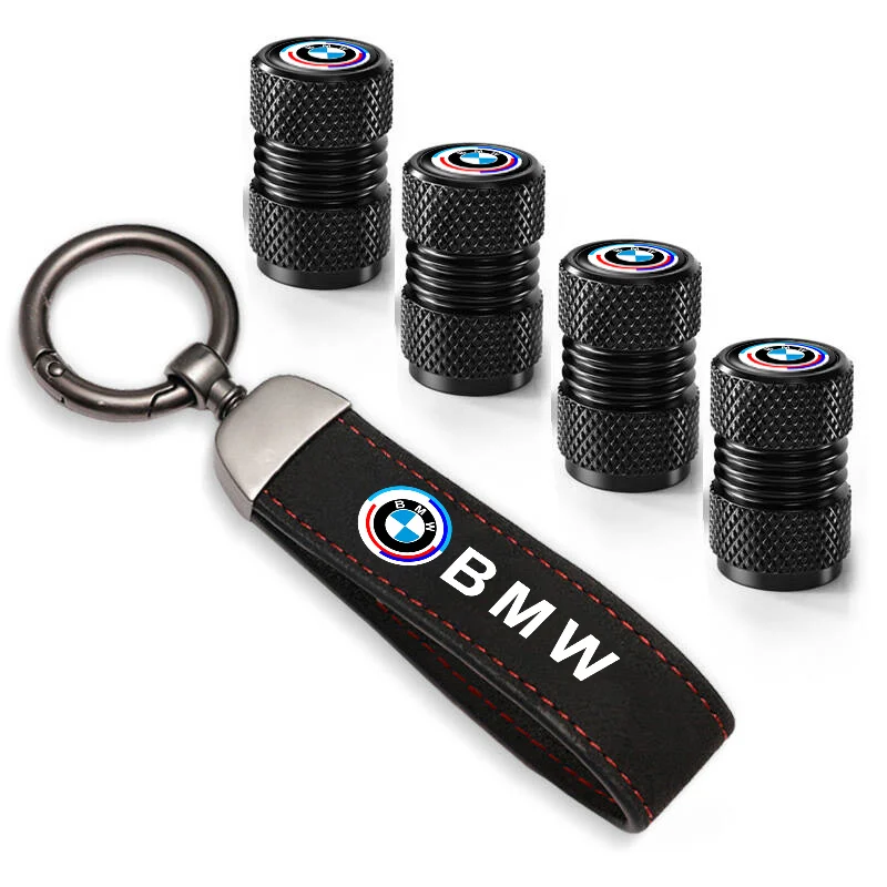 4Pcs Car Wheel Tire Valve Caps Air Stem Covers Accessories For BMW 50th F12 F13 F30 E60 E65 E66 E63 F01 F02 X1 X3 4 5 6 7 Series