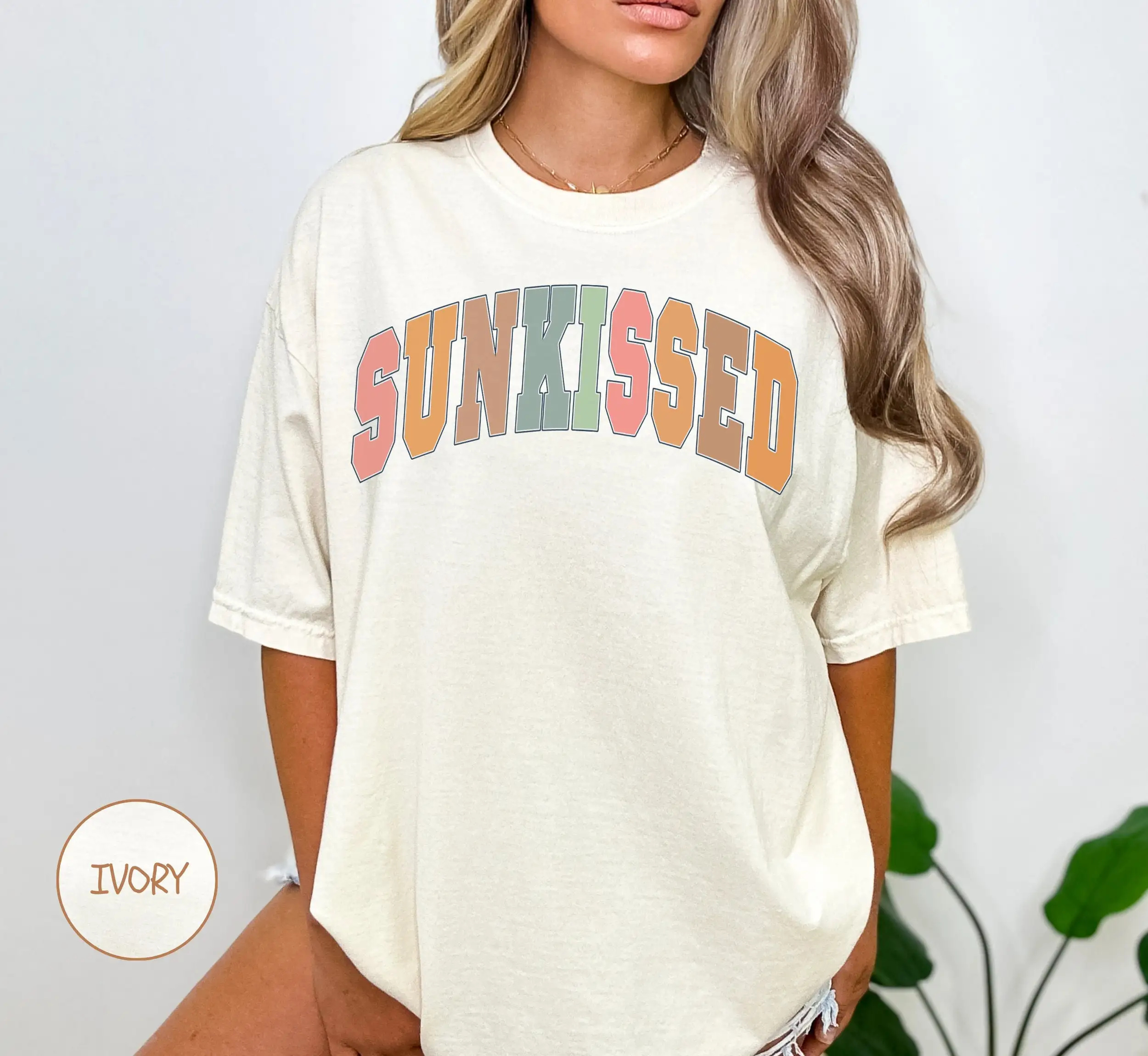 Sunkissed Beach T Shirt Comfort Colors Cute Summer Oversized Swimsuit Cover Time For Women