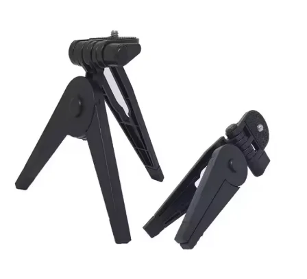 Portable Folding Mini Table Tripod, Universal Desktop Camera Stand, Adjustable Small Tripod for Camera DV Camcorder