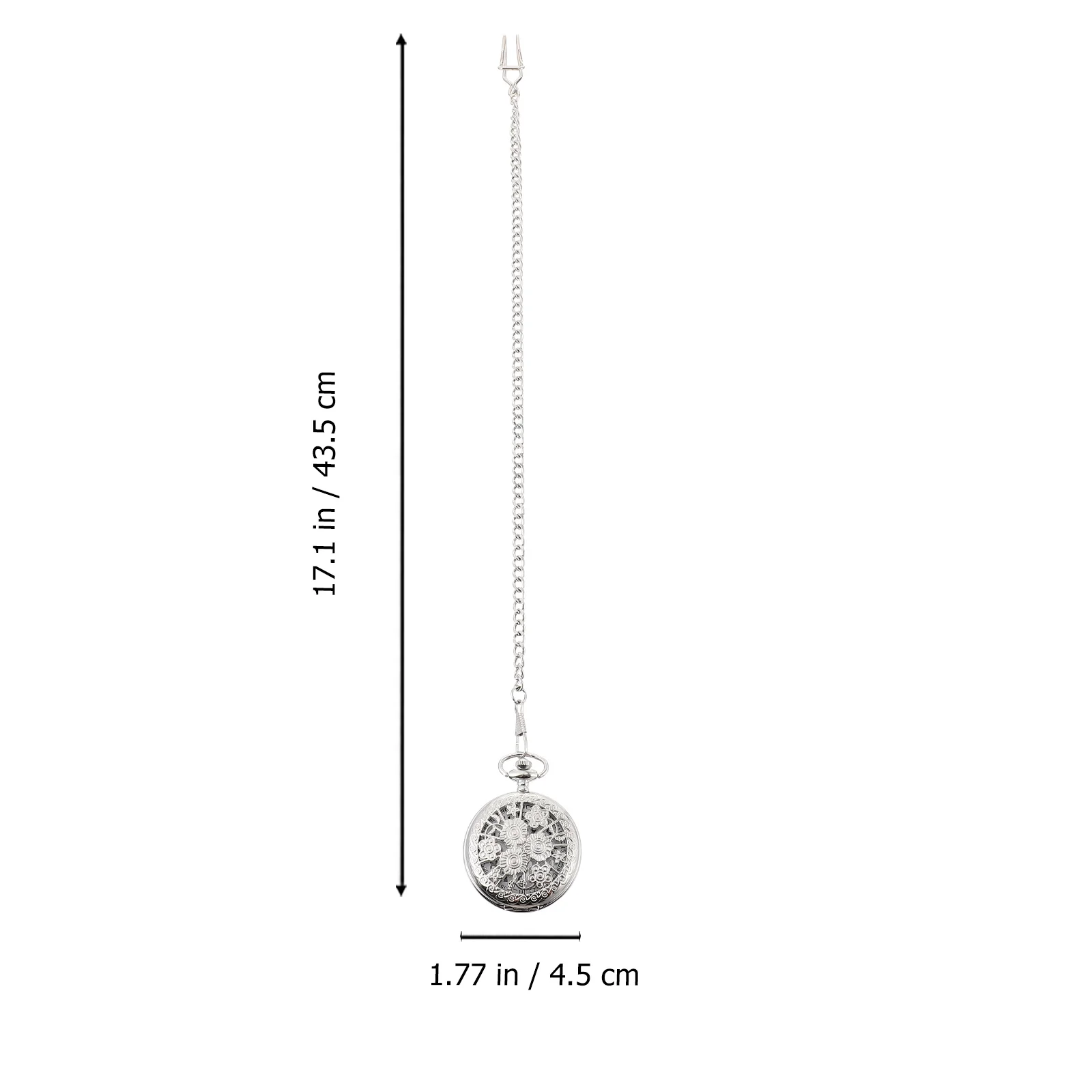 1 قطعة ساعة الجيب جوفاء خمر زهرة تصميم حركة الكوارتز سبيكة المواد الغطاء الواقي سهلة القراءة هدية خالدة