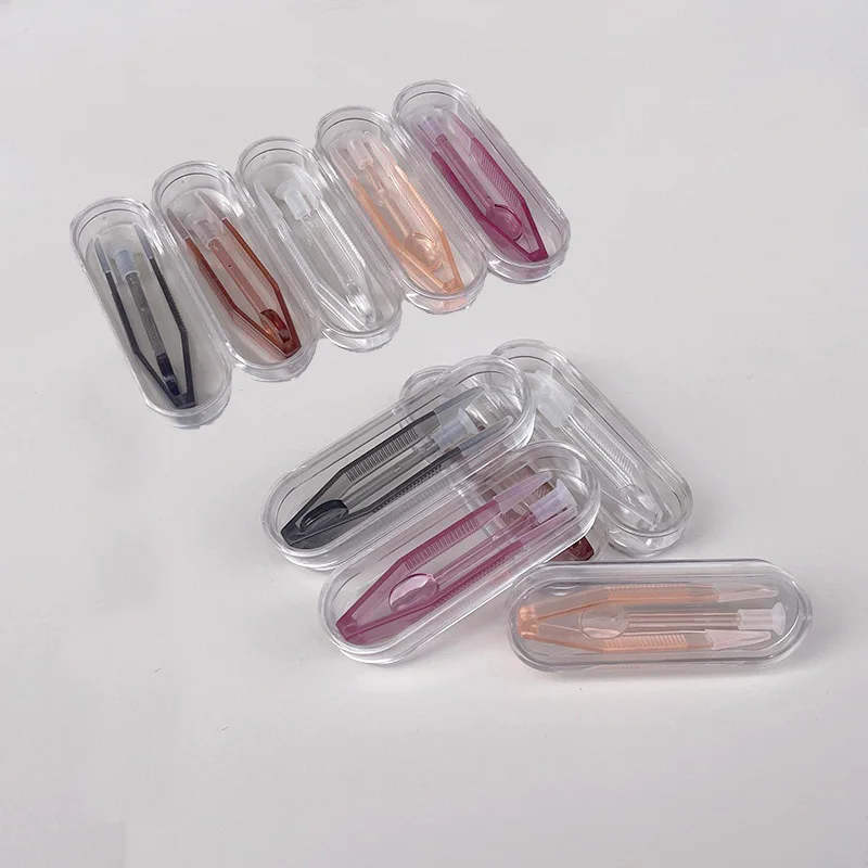 1 Set Contact Lens Case Tweezers Suction Stick Eye Care Tool Contact Lens Tweezers Wear Tools Colorful Lens Accessories