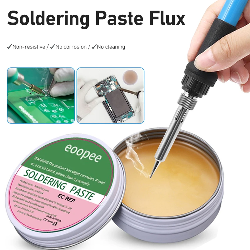 20/30/100g Soldering Paste Flux PCB IC Parts Welding Soldering Gel Tool For Metalworking and Electronics Repair Easy to Use