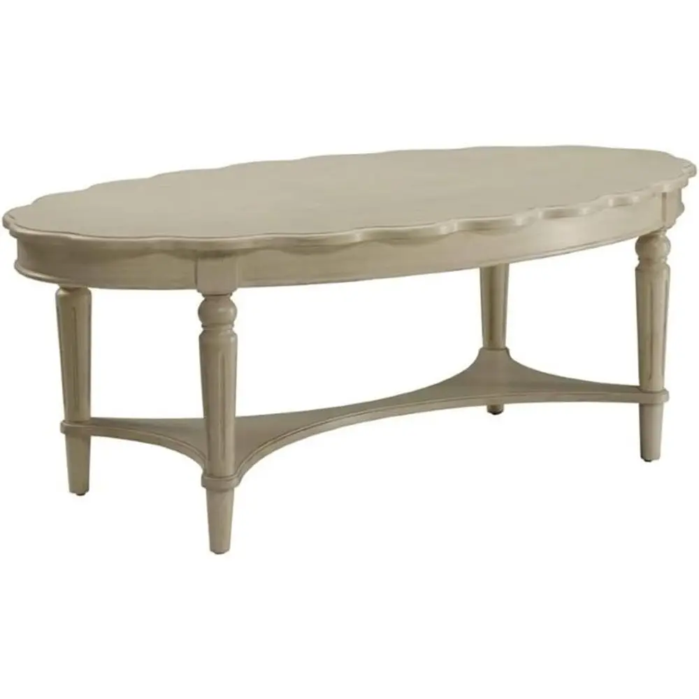

ordon Oval Coee Table in Antique White