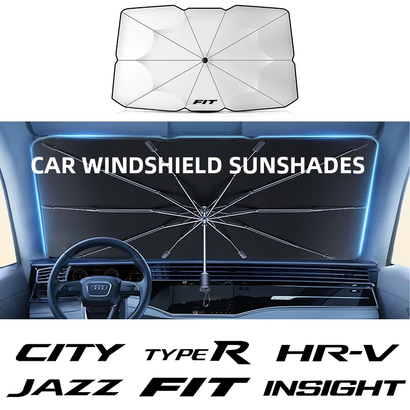 

CAR WINDSHIELD SUNSHADES For Honda Car sun visor Accord Vezel City Civic Jazz BR-V HRV INSIGHT CIVIC TYPE-R front parasol car