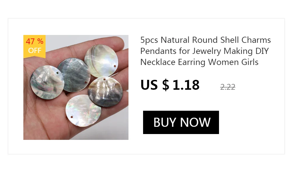 10pcs Natural Freshwater Round White Shell Mother of Pearl Shell Pendant for Jewelry Making DIY Necklace Earring Women Gift