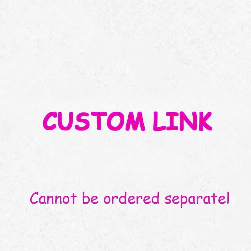 O link de diferença da taxa de personalização não suporta pedidos separados