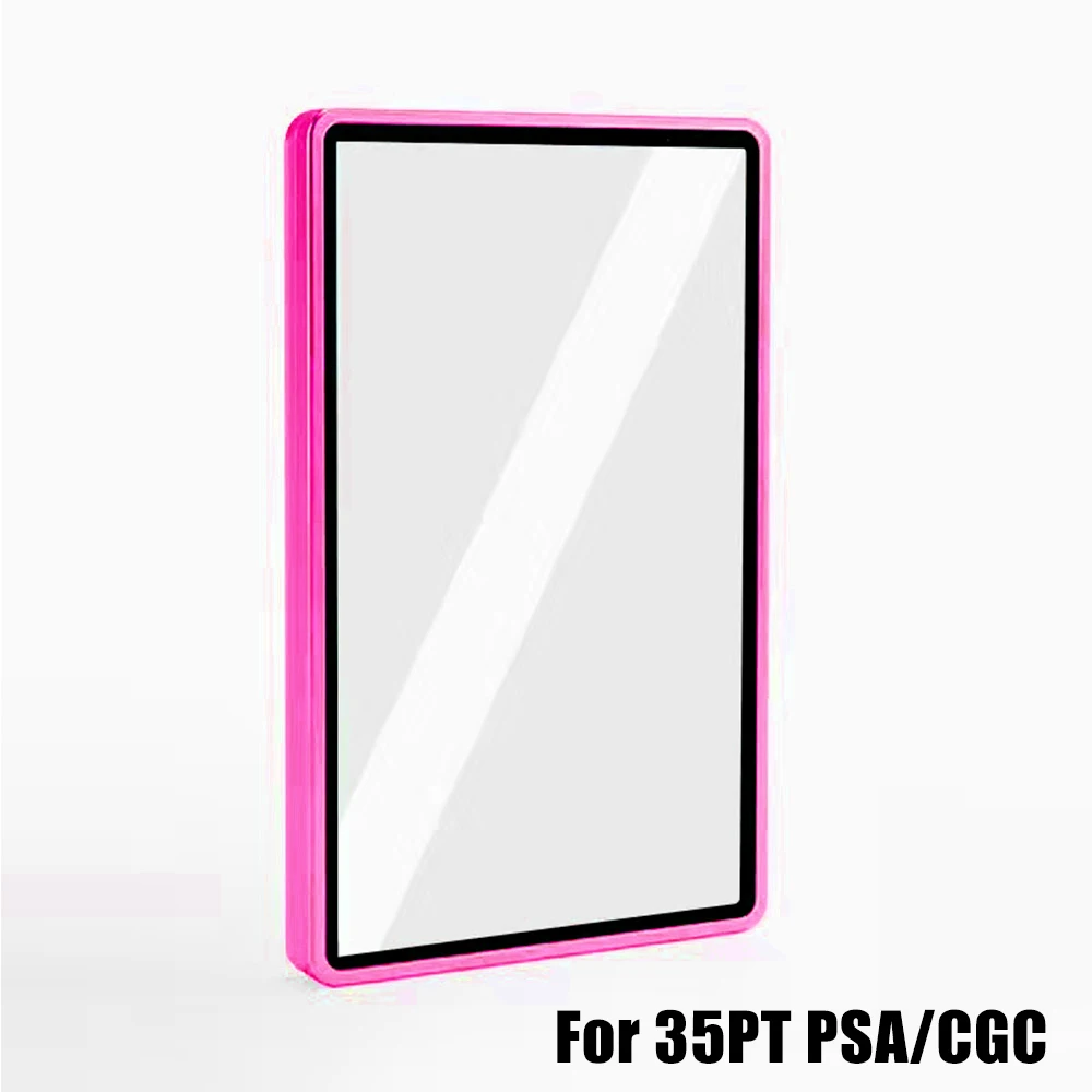 35-130PT Mehrfarbige Aluminiumlegierung Schutzhülle für PSA CGC BGS Graded Card Slabs, gehärtetes Glas Sammelkartenhalter