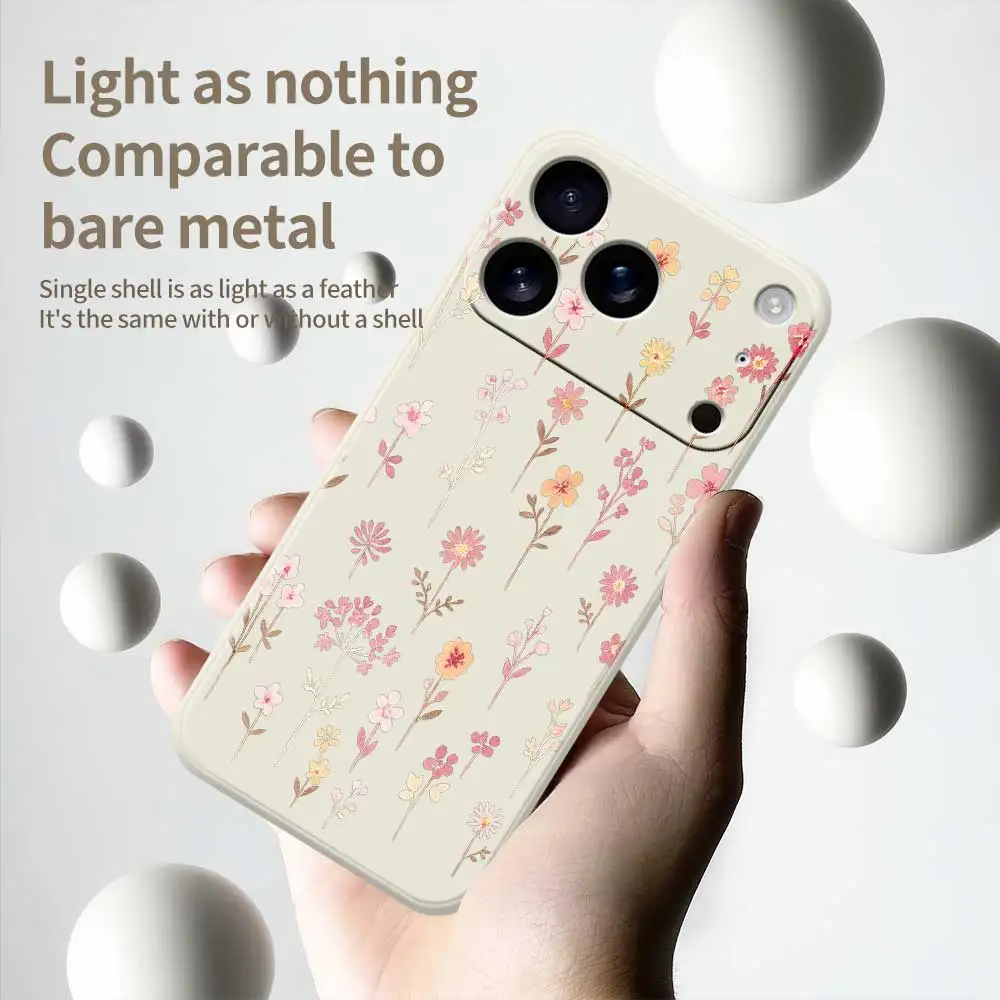 حافظة من السيليكون الوردي لهاتف آيفون 17 برو ماكس 17 إير 16 15 14 13 12 11 برو ماكس XS ماكس 7 8 Plus 16e 16 15 Plus غطاء من البولي يوريثان #6