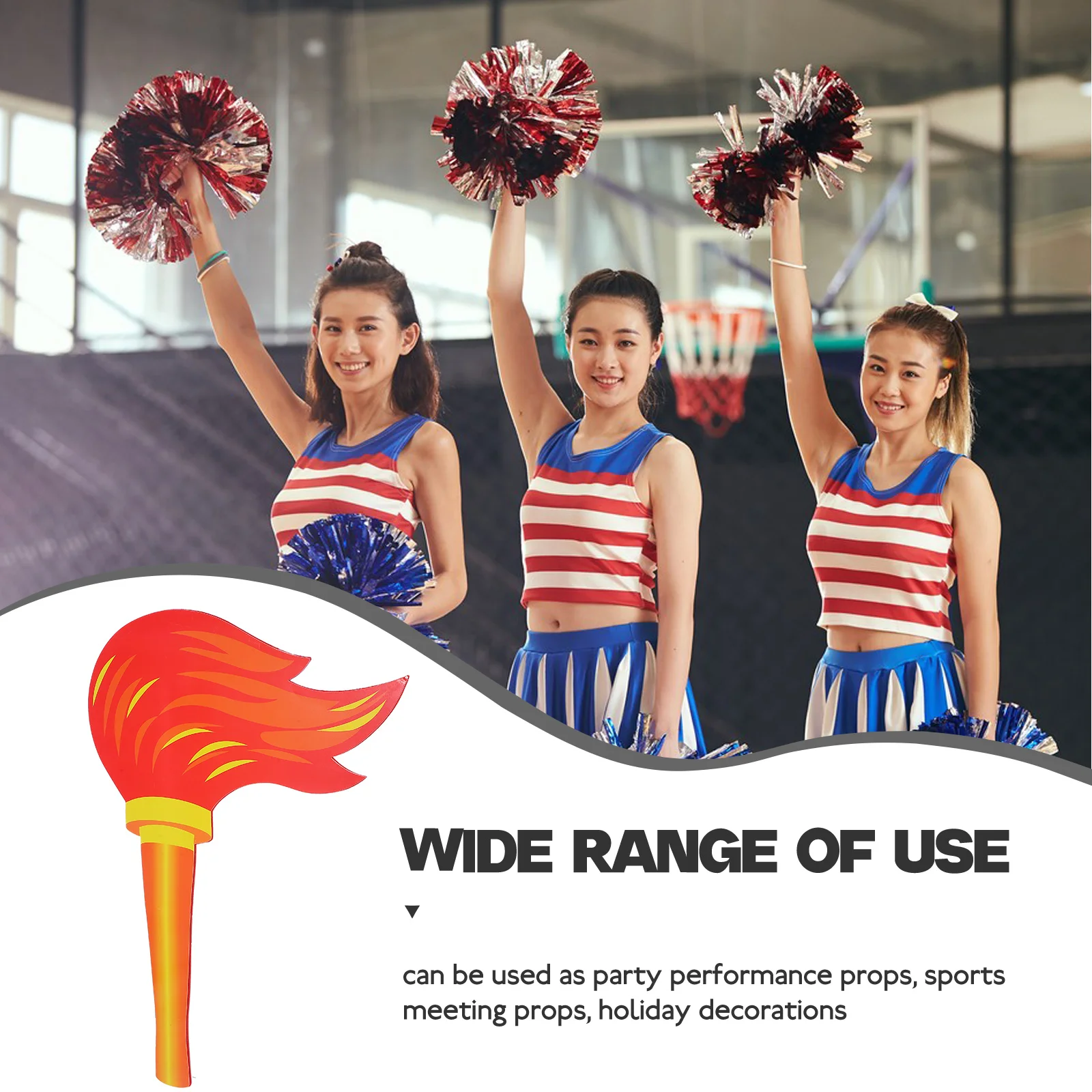 

1pcs Lifelike Felt Favor Sports Event Stage Decoration Cosplay Cosplay Torch Felt Torch Birthday Outdoor