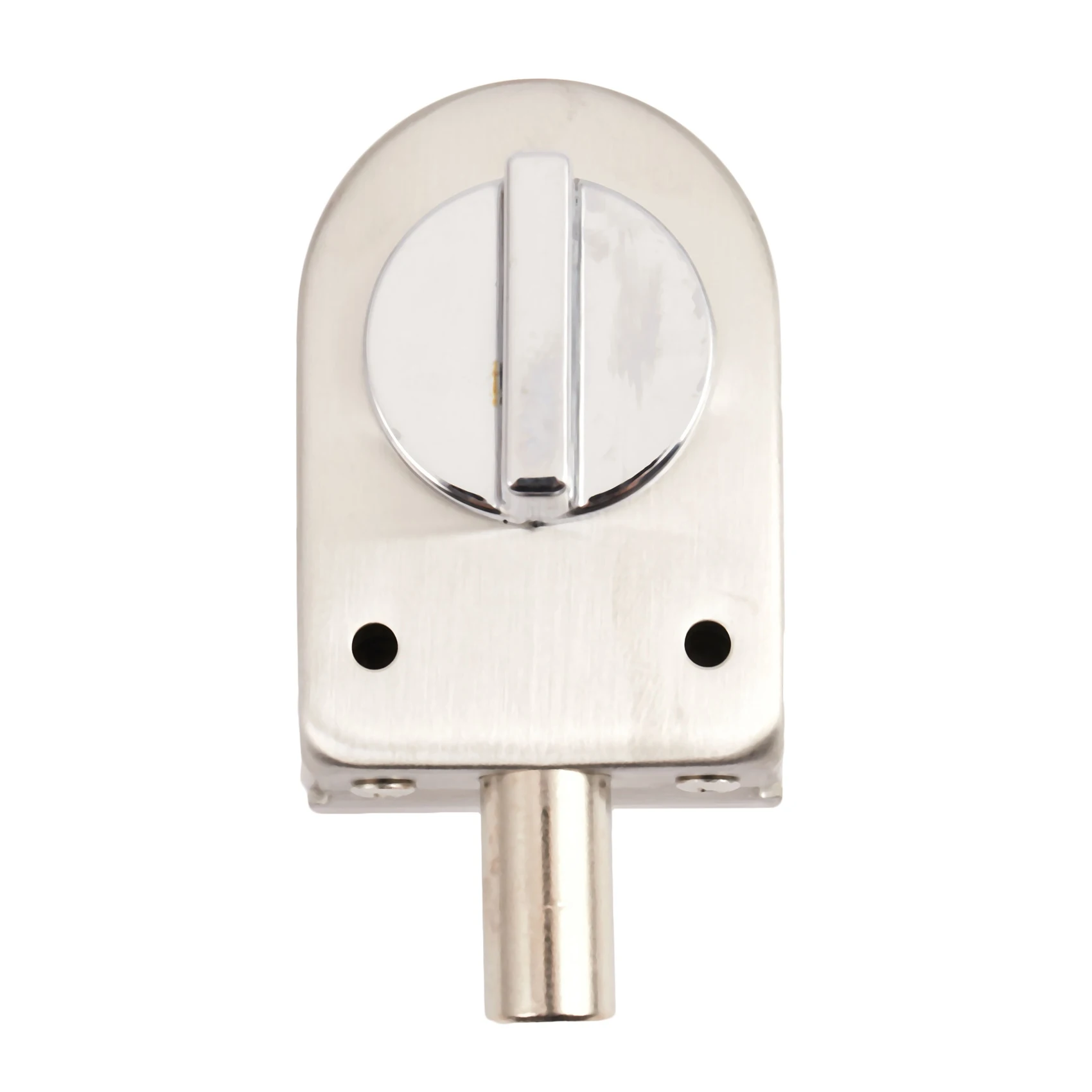 Glass Sliding Door Latch Lock Non-Apertured Stainless Steel Glass Door Lock for Shower Room Bathroom Accessories