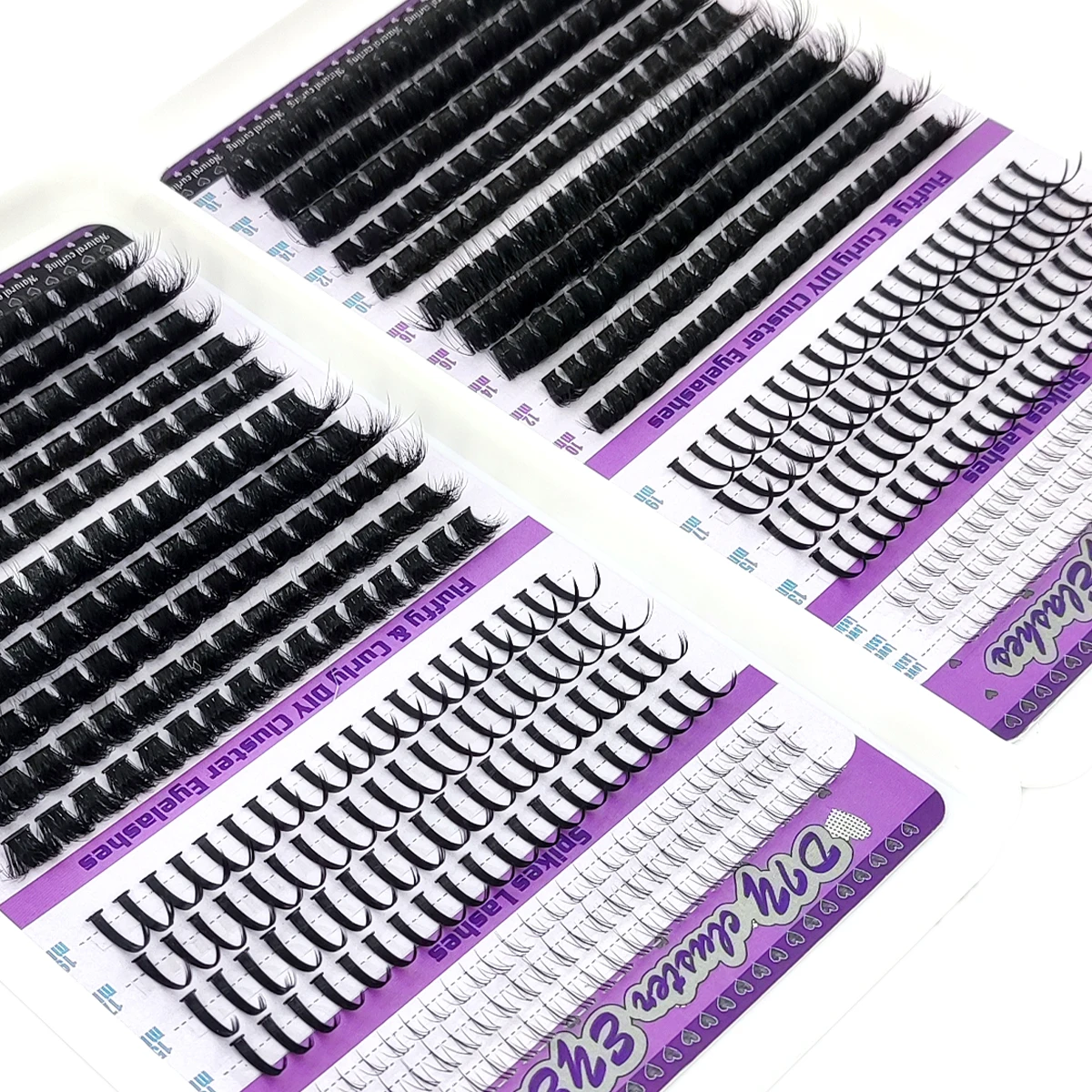 まつげエクステ用下まつげブック+スパイクまつげクラスター 30D-160D まつげクラスターエクステ つけまつげ ワイズマンガクラスター アニメキャラ