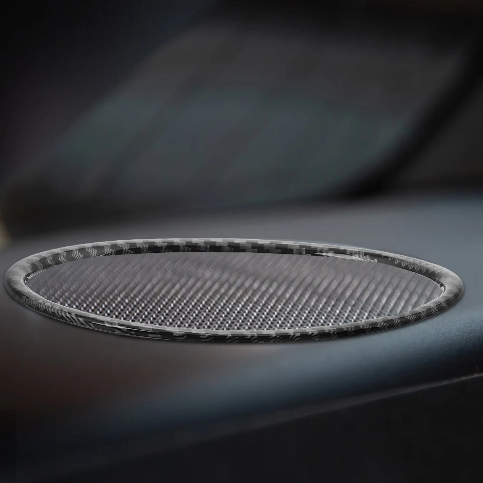 

Fox Air Conditioner Bright Frame Rings Car Vent Trim Outer Cover Decor Abs Conditioning Durable Material Easy Installation