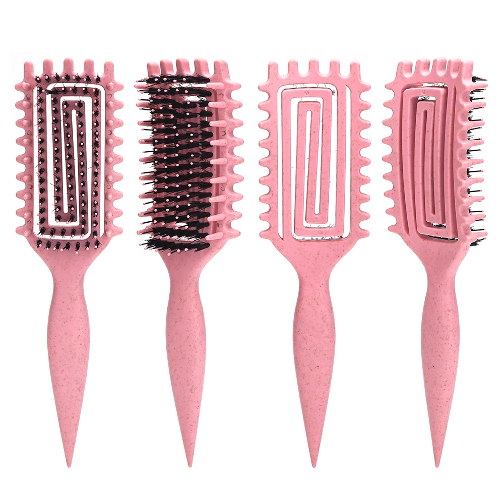 

New Salon Curly Hollow Out Comb Pro Barber Curl Define Nylon Combs Multi-purpose Hairdressing Brush Barbershop Home Styling Tool