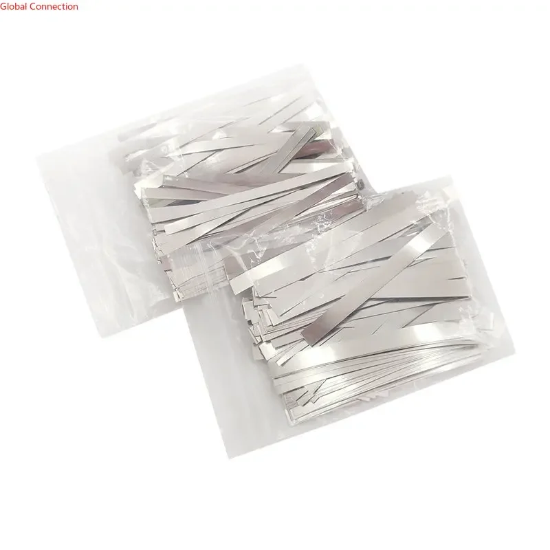 100g/pack 0.1x7/0.12x7mm Nikkel Bútorhuzat 18650/21700/26650/32650 Akkumulátor Beállítóság Bejelöl hegesztő Nikkel csík Bejelöl hegesztő Hegesztő