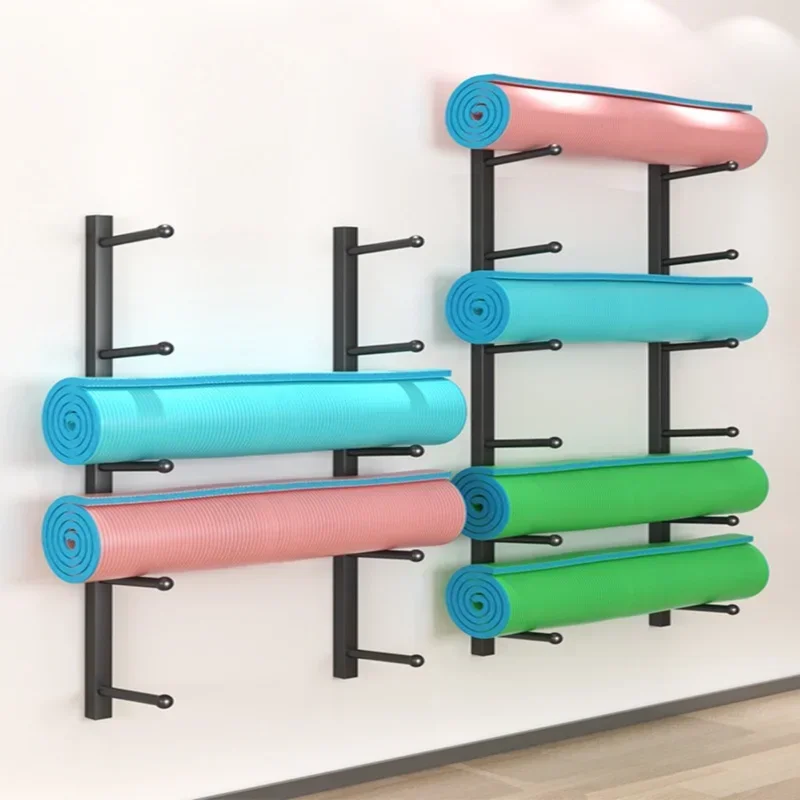 Yoga Mat Storage Rack Wall Mounted Home Organizing Rack Multi Layer Basketball Storage Decoration Rack