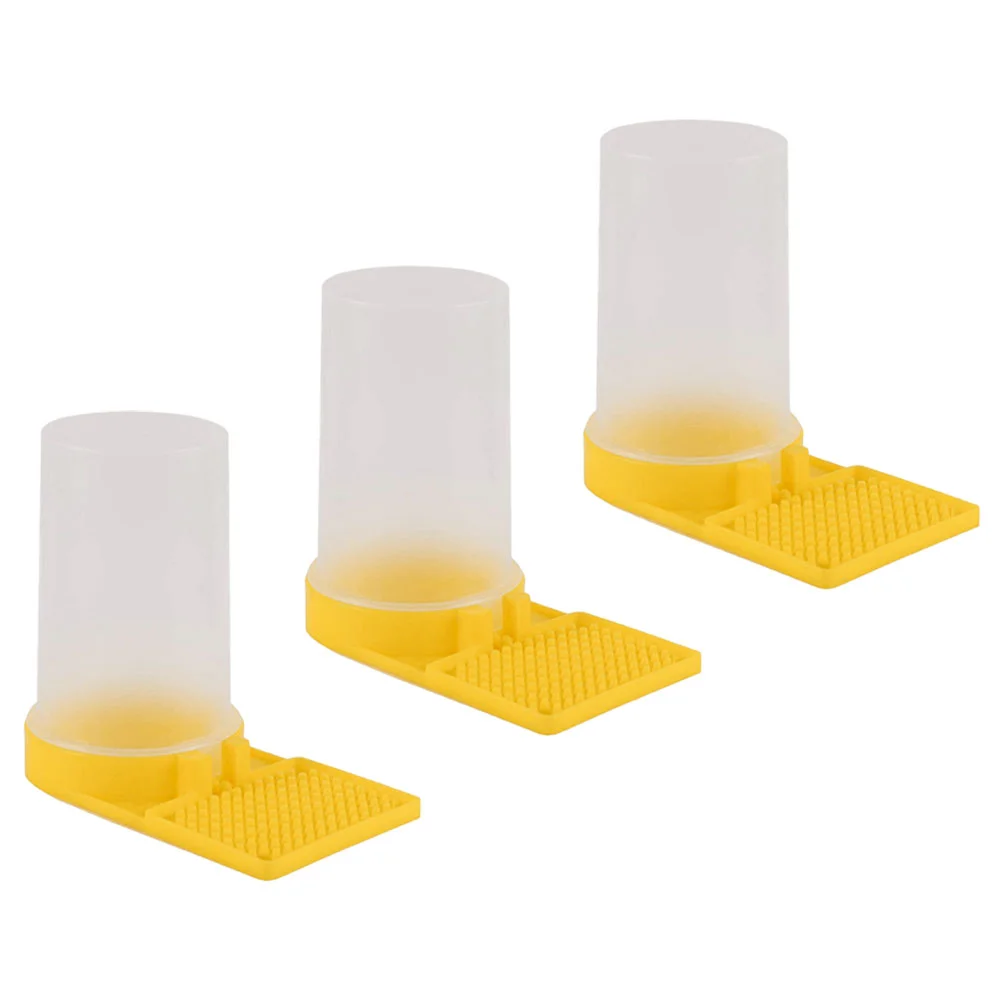 3 Pcs Bee Watering Station Bees Feeder Mug Waterer Cup Beehive Entrfance Drinking Food Feeders Feeding