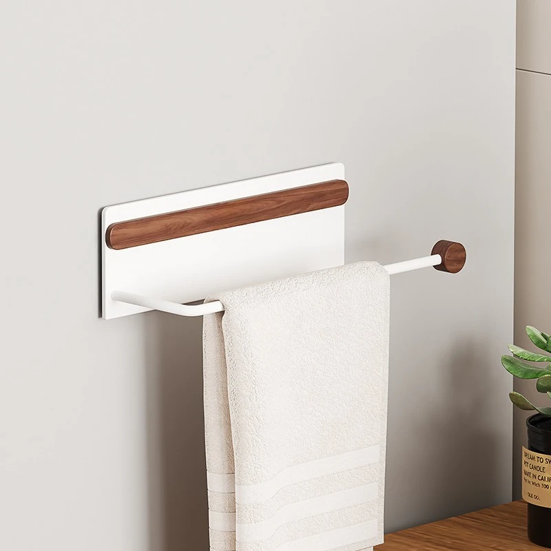 Walnut kitchen paper towel holder, refrigerator magnetic roll paper cabinet, side storage hanger, wall hanging