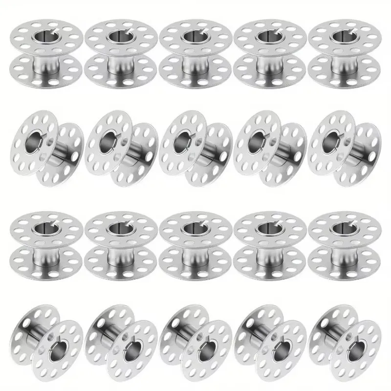 10/20/30/40/60/80pcs Sewing Machine Metal Spool, Hollow Spool, Stainless Steel Spool, Brother Janome Singer Sewing Accessories