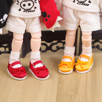 2Pcs 1:12 OB11 Ballet shoes Shoe Doll Classic Shoes Suit For Ob11 1/12 Bjd Detachable Doll Gsc DOD YMY Doll Accessories
