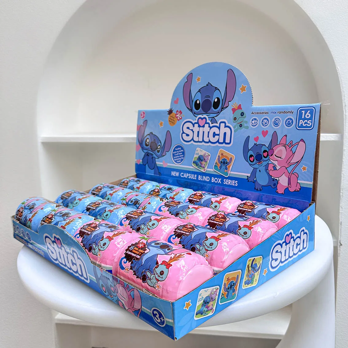 Caja ciega de cápsula de punto, dos dibujos animados mixtos, Mini muñeca bonita para niños, adornos de juego de marea, caja misteriosa para niños, juguete para regalo coleccionable