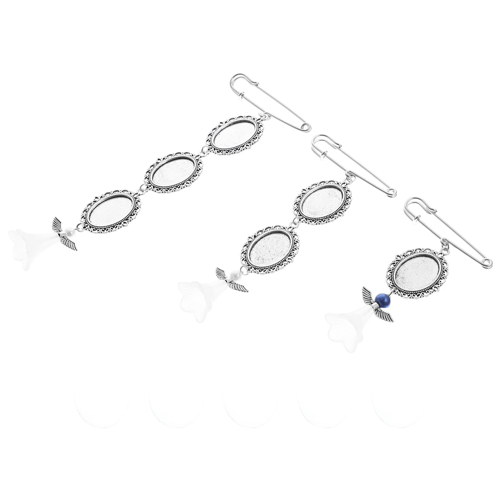 

3pcs Photo Frame Charms For Wedding Bouquet Memorial Picture Frame Decor Pendant Settings Diy Jewelry Making Glass Alloy Charm