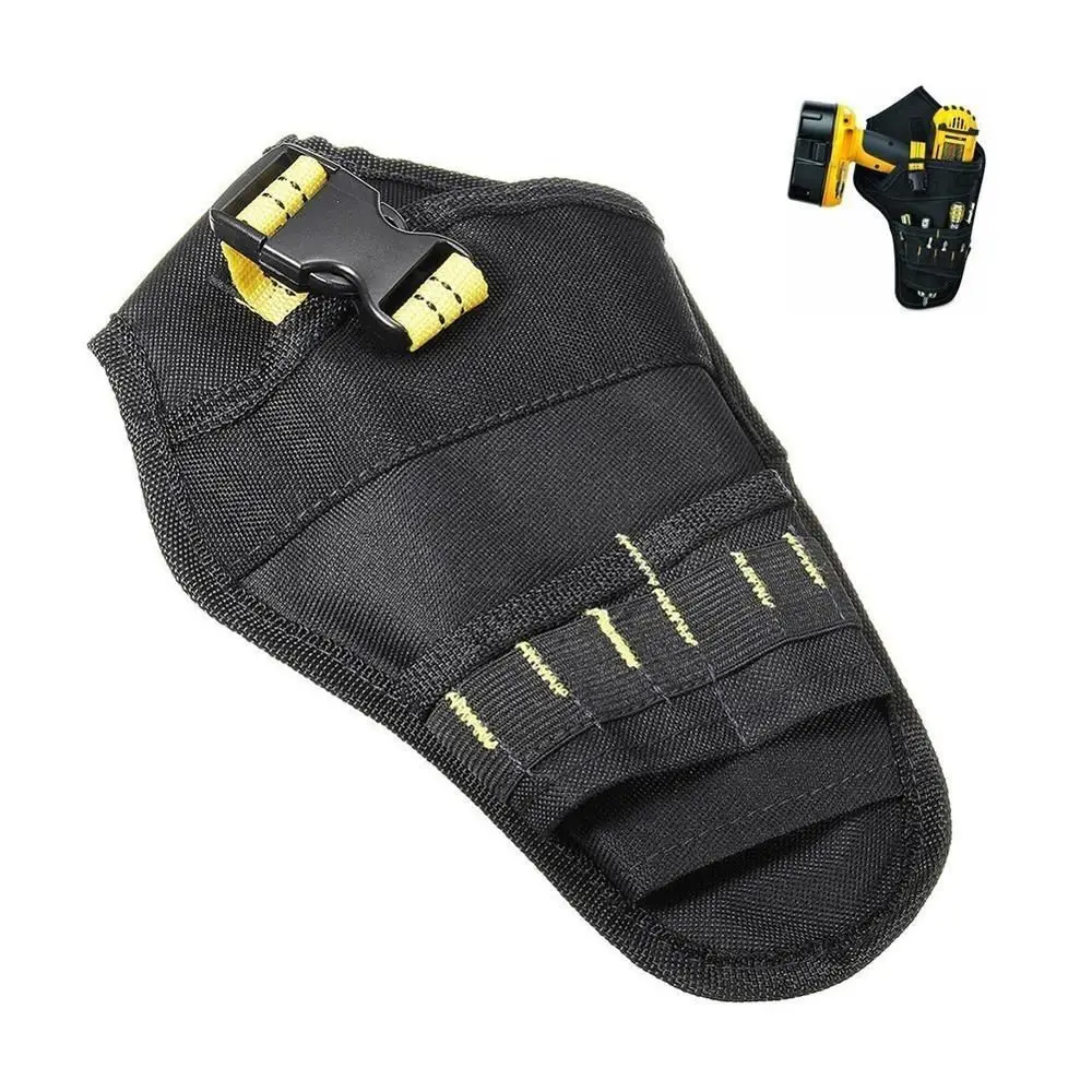 Electric Drill Toolkit Multi-Pocket Electrician\'s Toolkit Patchwork Color Heavy Duty Drill Holster Power Tool Holster