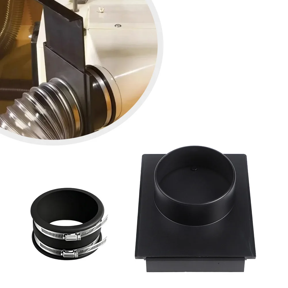 Ventilation Duct Connector 100mm Three Way Valve ABS Plastic Hose Adapter For Dust Collector Vacuum Cleaner Accessories Black