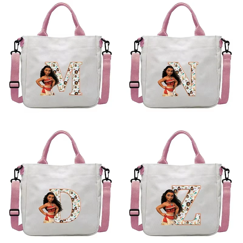 

Disney Moana 2 Girls Shoulder Bag Cute Cartoon Anime Graphic Print Handbag Large Capacity Crossbody Bags Birthday Party Gifts