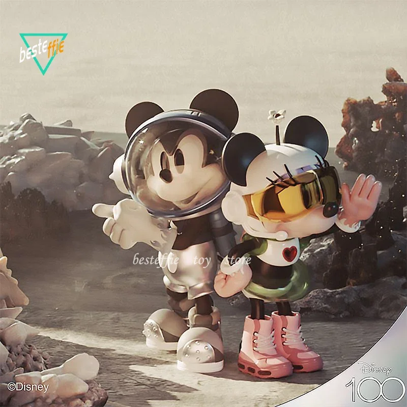 Original Morstorm disney Space Task Force Space Mickey Minnie Anime Figures Kawaii Pvc Statue Figures Model Collection Toy Gift