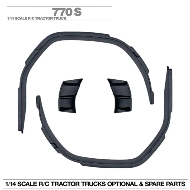 จําลอง Wing Eyebrow Fender สําหรับ 1/14 Tamiya RC รถบรรทุก SCANIA 770S 6X4 56368 8X4 56371 56379 รถอัพเกรดอุปกรณ์เสริม