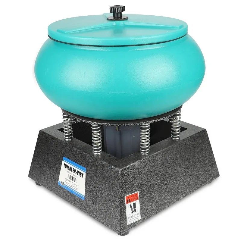 17 Inch Super Large Wet Dry Vibratory Tumbler Polisher For Metal Jewelry Pearl Finishing Surface Polishing Equipment