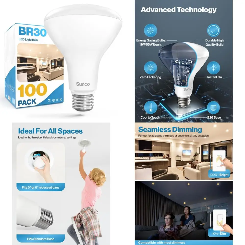 Led BR30 100-Pack R…