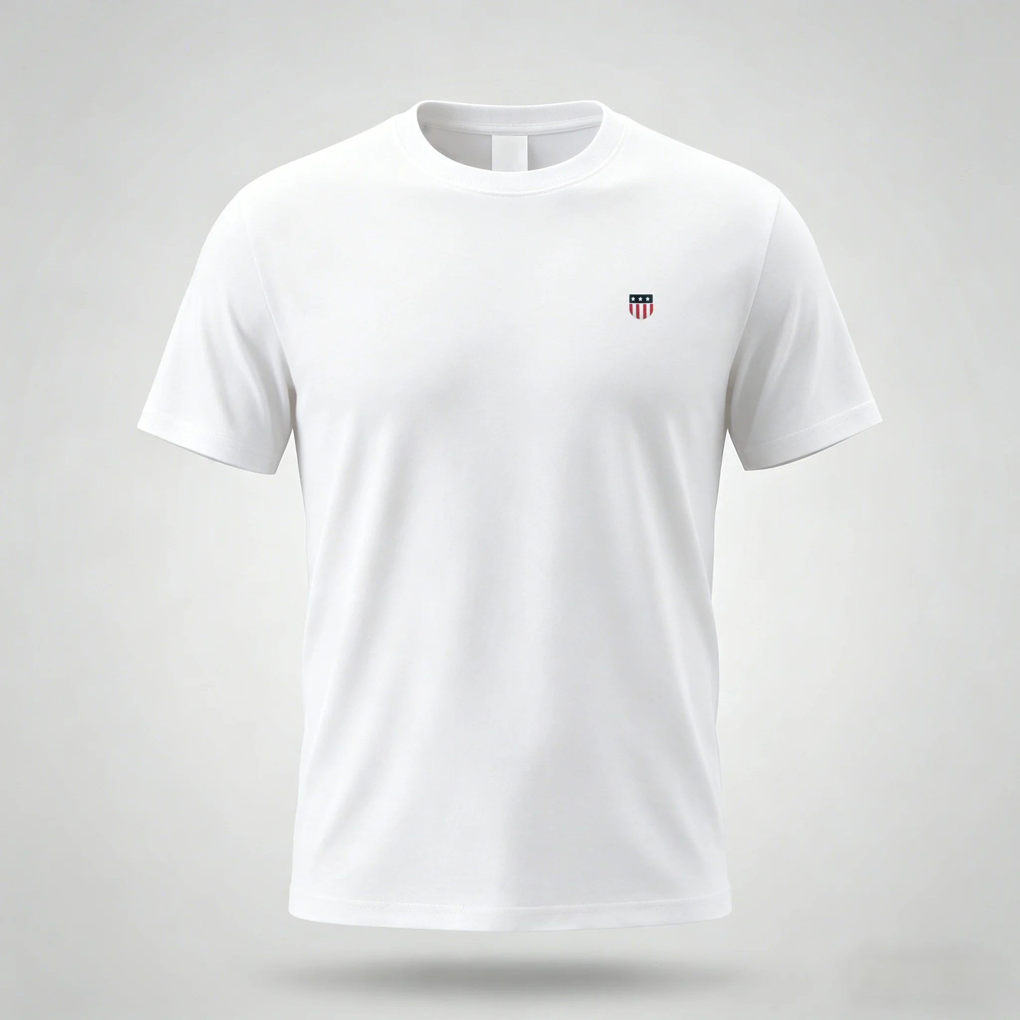 Men's Summer Luxury Brand T-Shirt 100% Cotton Round-Neck Heavyweight Short-Sleeved Shirt Casual Breathable Best Seller Men Wear