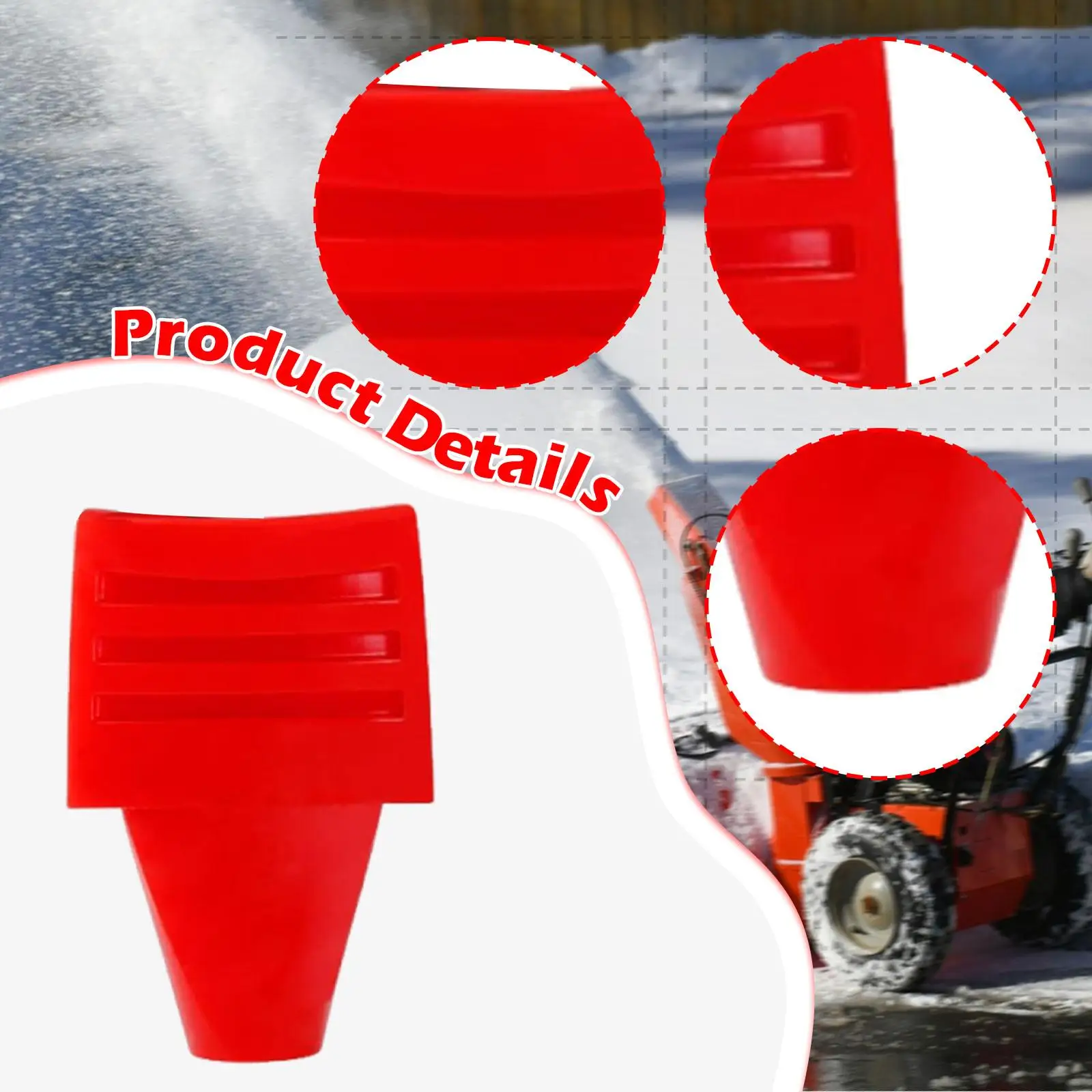 Outdoor Winter Maintenance Snowblower Control Knob Red Plastic Throttle Lever Component Easy Install Upgrade