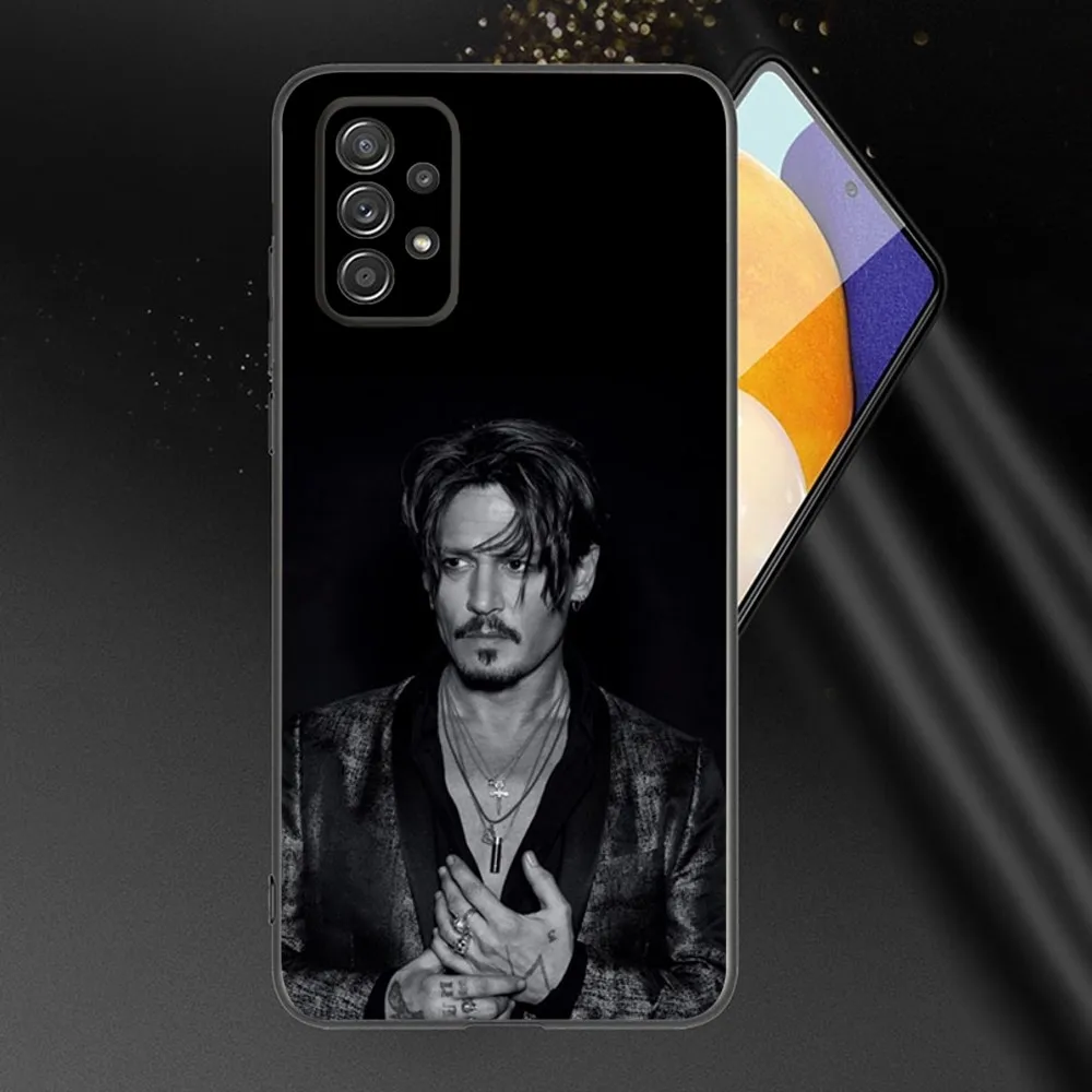 J-Johnny D-Depp Phone Case For Samsung Galaxy A13,A21s,A22,A31,A32,A52,A53,A71,A80,A91 Soft Black Phone Cover