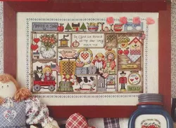 Homefun Cross Stitch Kits Package Greeting Needlework Counted Kits New Style Joy Sunday Kits Embroidery Cross-stitch Craft DIY