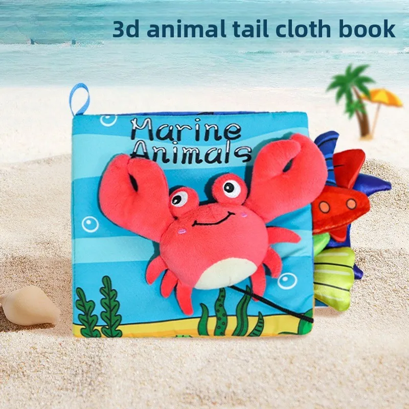 

Машинная стирка, развивающая 3D-книжка из ткани, безопасная для жевания, игрушка для развития, интерактивная книга, подарочный набор для раннего обучения