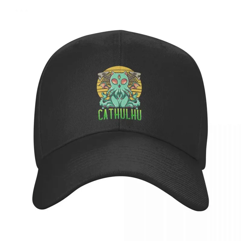 Punk Cathulhu Cat Cthulhu Baseball Cap Men Women Adjustable Dad Hat Performance Snapback Caps Sun Hats