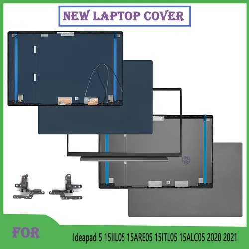 Nuevo para Ideapad 5 15IIL05 15ARE05 15ITL05 15ALC05 2020 2021 carcasa para portátil LCD tapa trasera cubierta superior/cubierta trasera/bisel frontal/bisagras