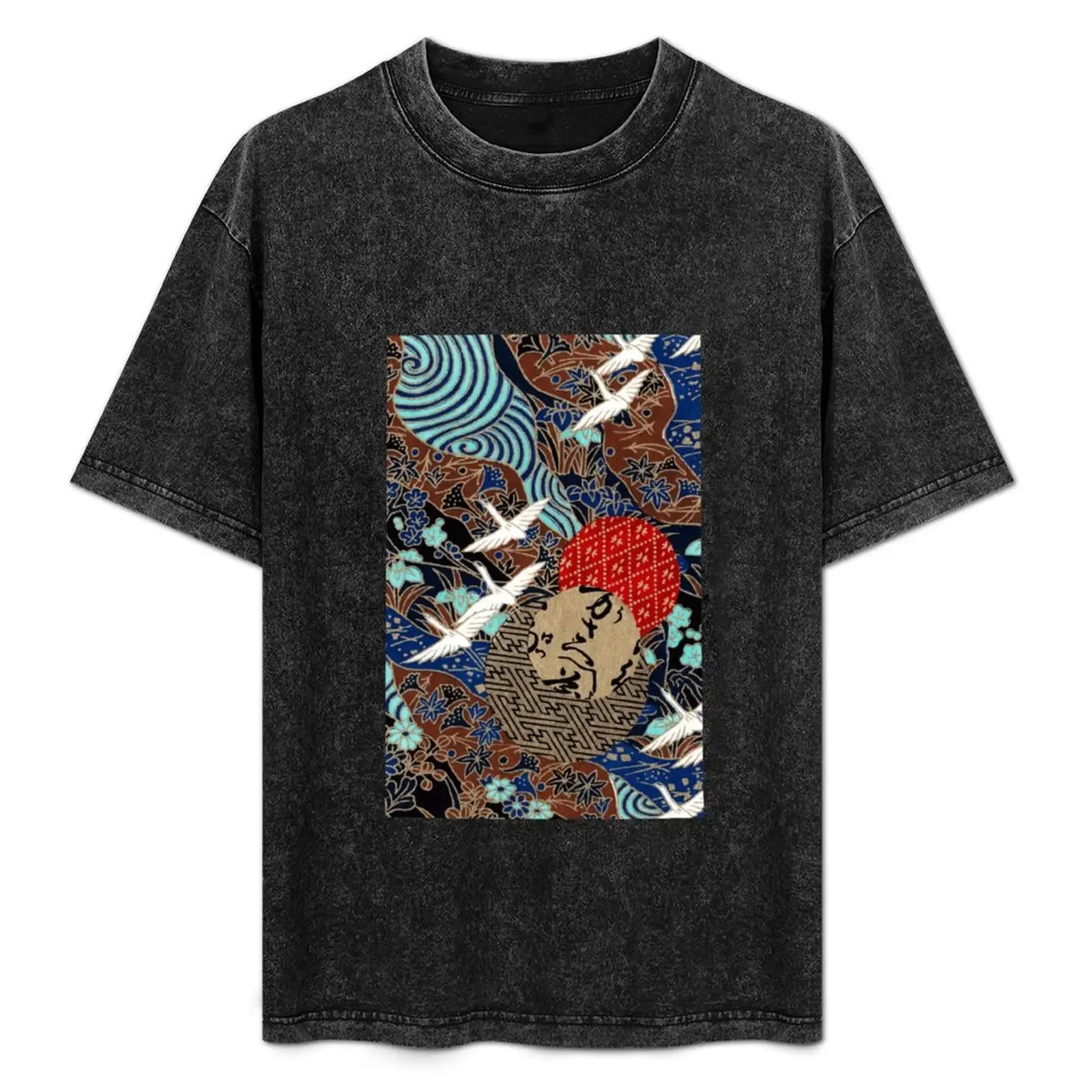 

Collage 114 | Japanese washi yuzen chiyogami origami paper collage T-Shirt affliction shirts t shirts men