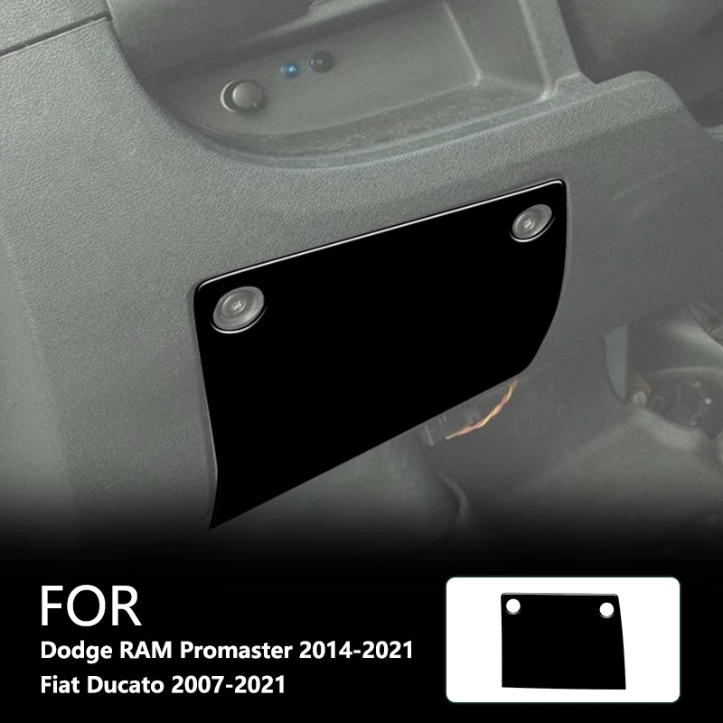 

Left Side Storage Box Brand New ABS Gloss Black Stickers For Dodge RAM Promaster 14-21 Fiat Ducato 07-21 Car Interior Accessorie