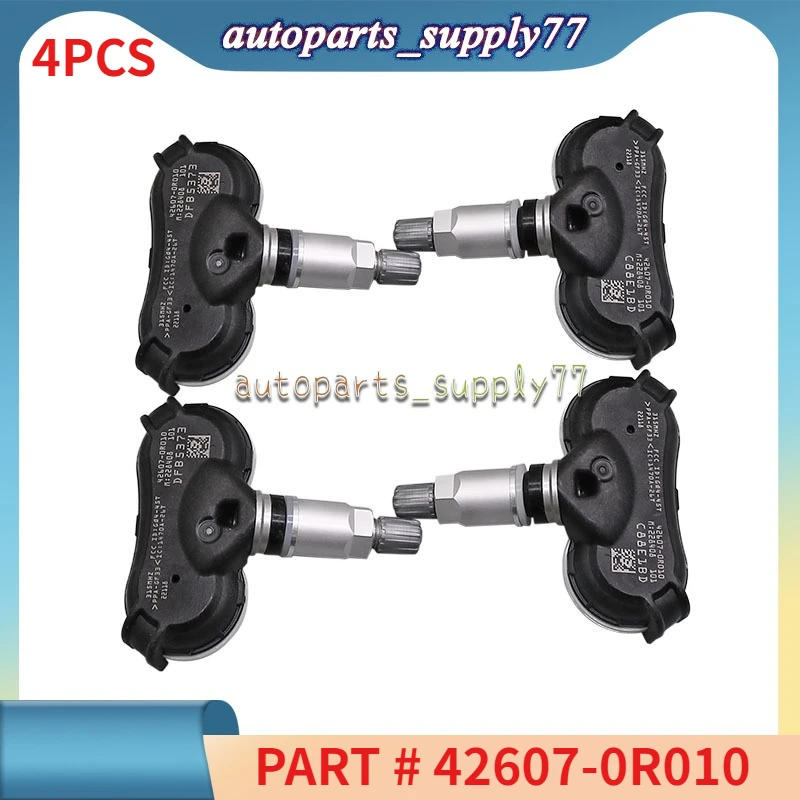 

4 шт. 42607-0R010 TPMS датчик контроля давления в шинах 426070R010 315 МГц для Toyota Highlander 2014-2020 Toyota Rav4 2013-2019