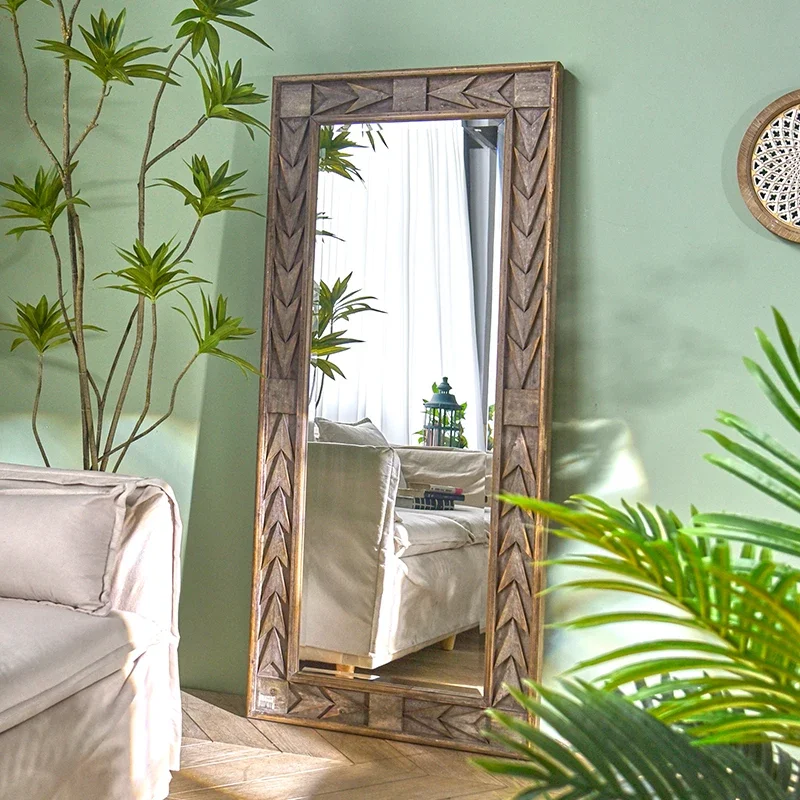 

Vintage Design Wall Mirror Full Body Art Girls Frame Full Body Luxury Mirror Dressing European Design Espelhos Home Products